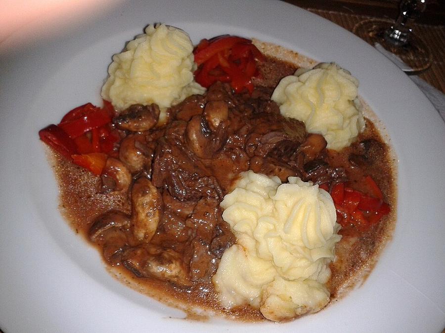 A plate of beaver stew